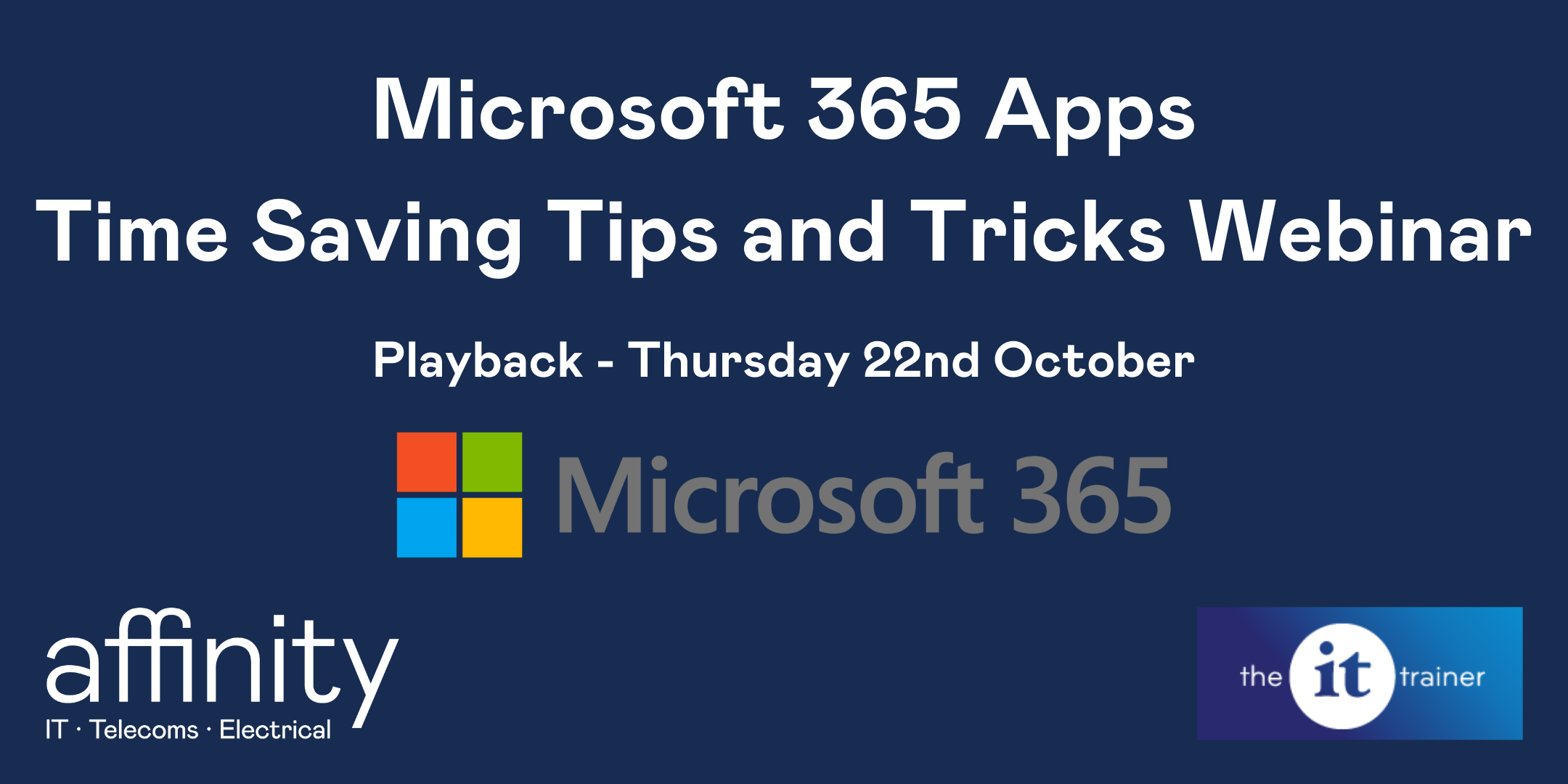 Microsoft 365 Apps – Time Saving Tips and Tricks logo